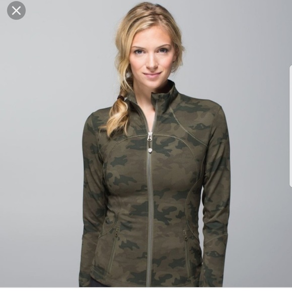 lululemon athletica Jackets & Blazers - SOLD Lululemon  camo green forme jacket sz 4